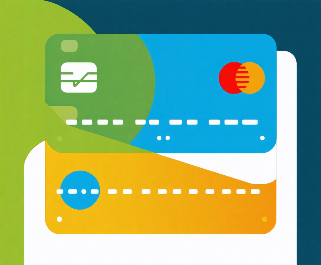 Минималистичные символы цифровых платежей на чистом фоне